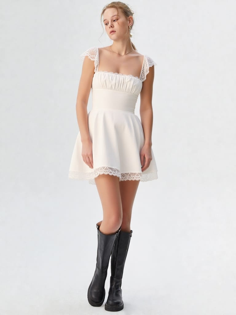 Tints White Dress